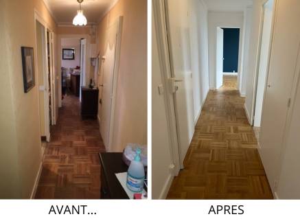 Couloir d'un appartement en rénovation - Nantes 44