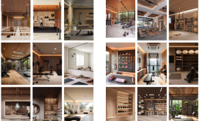 Planche d'inspiration en collaboration clients et architecte 