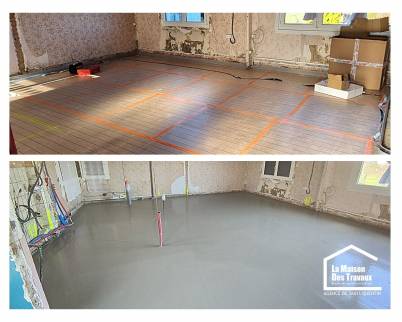 Pose de chauffage au sol