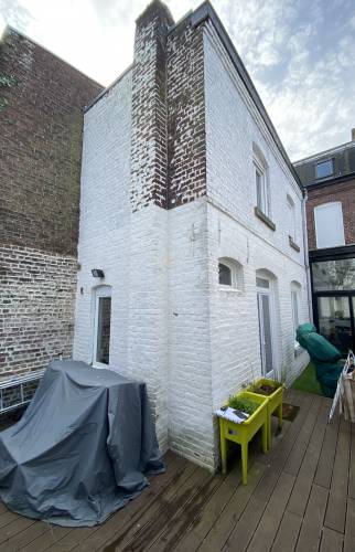 Avant travaux, façade à décaper 