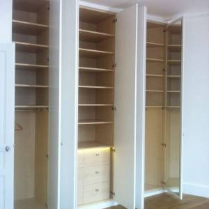 Rénovation complète appartement 100m², Paris - Création de placards sur-mesure