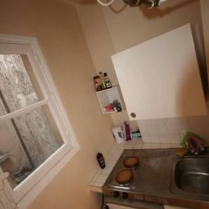 Rénovation complète d'un studio de 17m² à Paris - Cuisine avant travaux