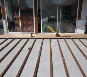 Création d'une terrasse 