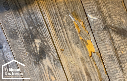  AVANT travaux lame parquet existante détériorée