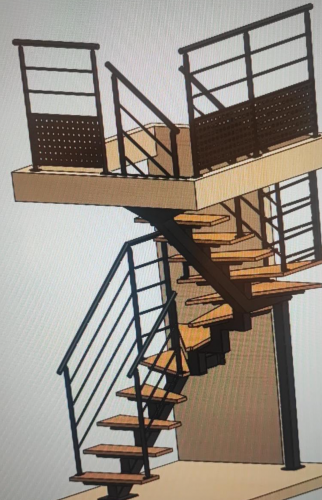 Modélisation escalier 