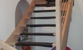 Escalier pour aménagement de combles dans plafond béton à BLOIS (41)