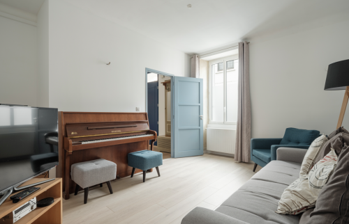 Rénovation d'entrée de maison dans une maison de caractère à Nantes sud (44000) - rénovation salon