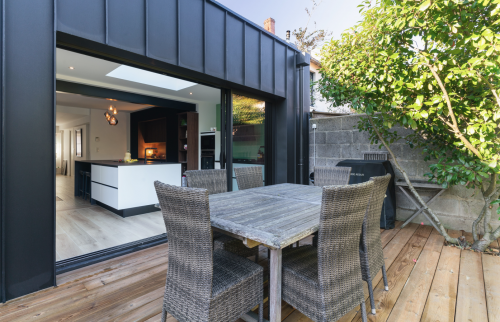 Rénovation de la pièce de vie cuisine et salon à Vertou (44120)