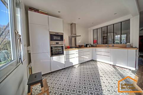 rénovation de cuisine, installation verrière, cuisine sur mesure, Fontenay-aux-Roses
