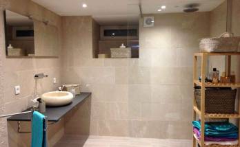 Salle de bain, pierre naturelle, Mulhouse Rebberg