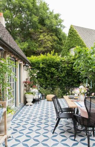 aménagement d'une terrasse en carrelage