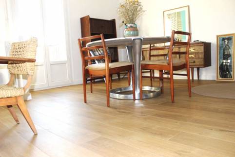 pose d'un nouveau parquet 