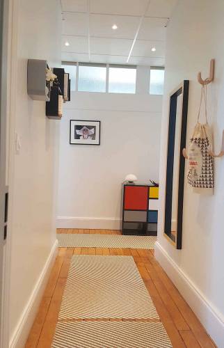 Couloir - hall - Rénovation appartement à Saint-Enogat