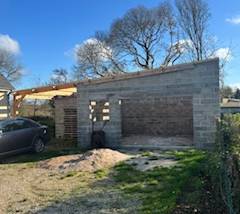 Construction d'un garage