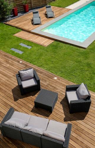 piscine avec terrasse bois 