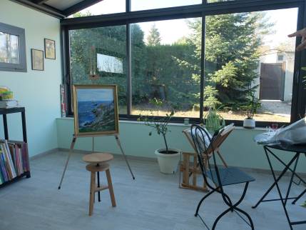 Travaux de rénovation intérieur d'une maison : carrelage au sol, peintures des murs et des plafonds - Ouest lyonnais