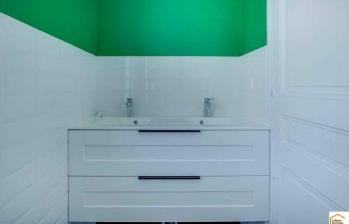 Salle de bain parquet