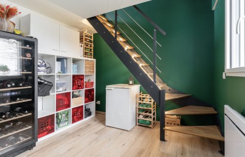 Surélévation d'une maison en bardage zinc anthracite à Vertou