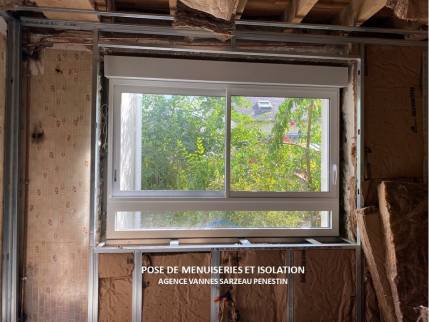 Pose des menuiseries extérieures La maison des travaux vannes sarzeau Pénestin