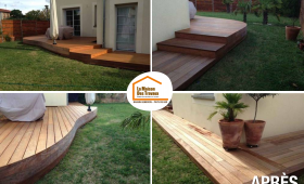 La Maison des Travaux Pays de Gex, création terrasse Léaz, terrasse bois sur mesure, aménagement extérieur Pays de Gex, artisan terrasse pays de gex