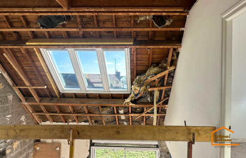 Création d'une ouverture pour pose de fenêtre