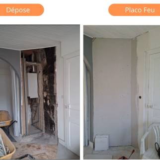  Travaux avant pose d'un poêle à bois - La Plaine sur mer 44770