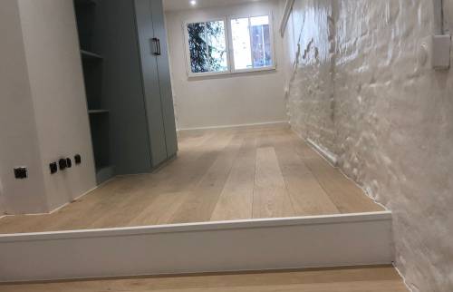 Après les travaux -  création d'un escalier pour aller dans le coin bureau