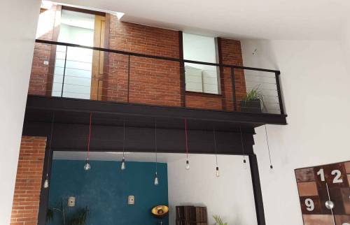 mezzanine et garde-corps filaire