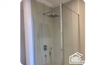 pose d'une nouvelle douche 