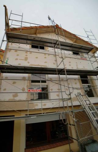 Isolation thermique par l'extérieur d'une maison après agrandissement - Nanterre