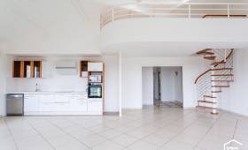 Escalier en colimaçon pour mezzanine, appartement à Dardilly