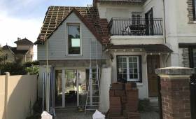 extension de maison en bois à Bougival