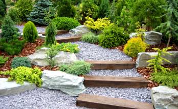 Création escalier de jardin 