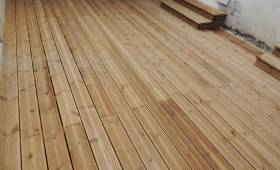 Terrasse bois en sapin à Royan 17200