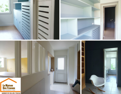 Rénovation de maison avec création de rangements sur mesure - Solliès-Pont 83210