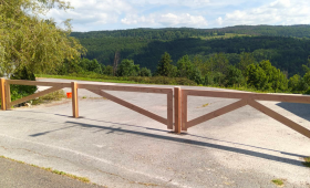 Création d'un portail en bois - Morbier