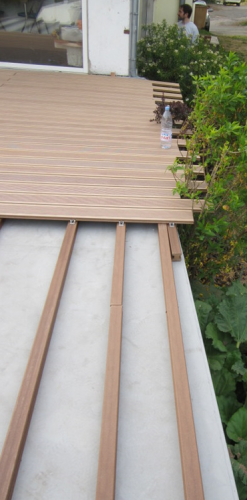 Construction de terrasse composite