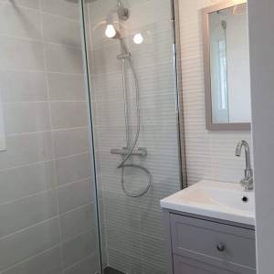 Agrandissement, rénovation et décoration d'une petite salle d'eau - CELINE JOUVANCEAU - La Maison Des Architectes