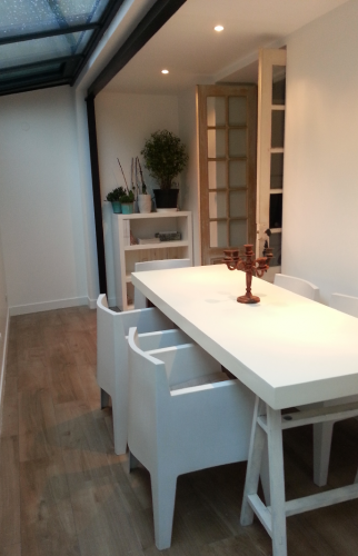 extension avec toit en verre à Pessac