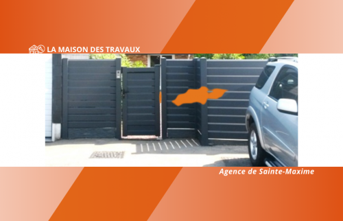 réalisation d'une clôture et d'un portillon en alu