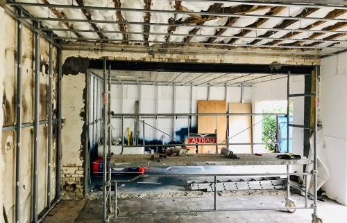 Curage complet de la maison de Houdan