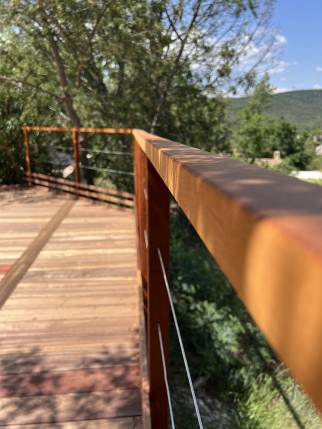Installation de rambarde de terrasse Les Adrets-de-l'Estérel