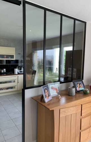 Mise en place d'une verrière aux Sorinières (44)