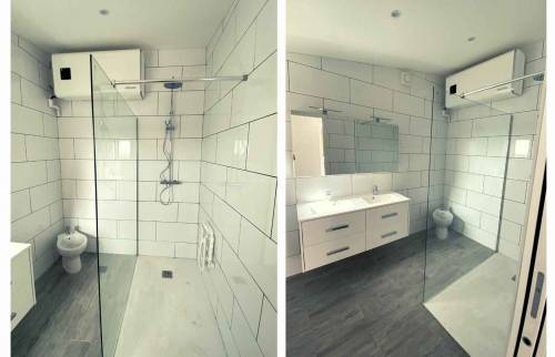 La salle de bain créée au sein des extensions