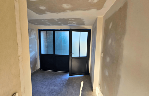 Aménagement d’un garage en entrée, buanderie et WC à Sautron 4