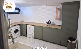 buanderie sur mesure Valserhône, rangement push-up Pays de Gex, cabine de douche compacte Gex, design intérieur Divonne-les-Bains, optimisation d’espace Ferney-Voltaire