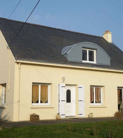 Avancée de toit en zinc