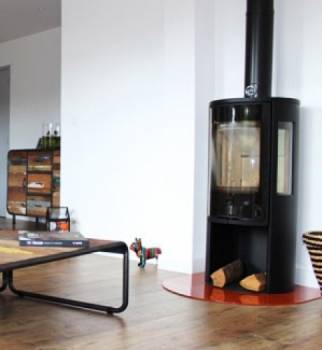 Installation d'un poêle à bois