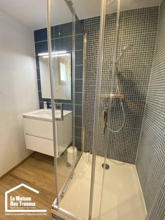 Salle de bain rénovée à Vannes