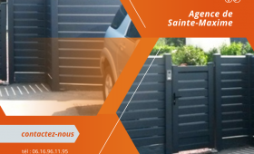 Installation d'une Clôture et Portillons en Aluminium Peint à Sainte-Maxime